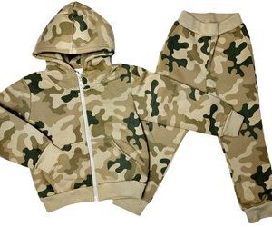 Bluza dresowa moro dla chłopca WZ.93 pustynny Produkt Polski