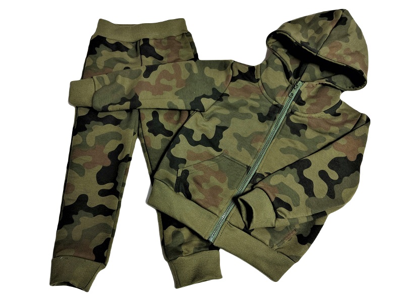 Bluza dresowa moro dla dziewczynki WZ.93 Produkt Polski - obrazek 8