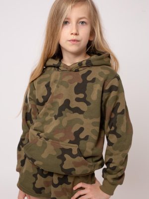 Bluza dresowa moro dla dziewczynki kangurka WZ.93 Produkt Polski