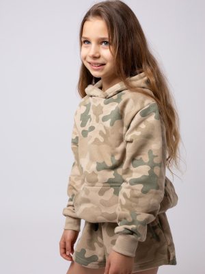 Bluza dresowa moro dla dziewczynki kangurka WZ.93 Produkt Polski