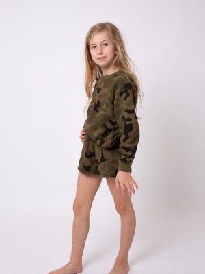 Bluza dresowa moro dla dziewczynki klasyczna WZ.93 Produkt Polski