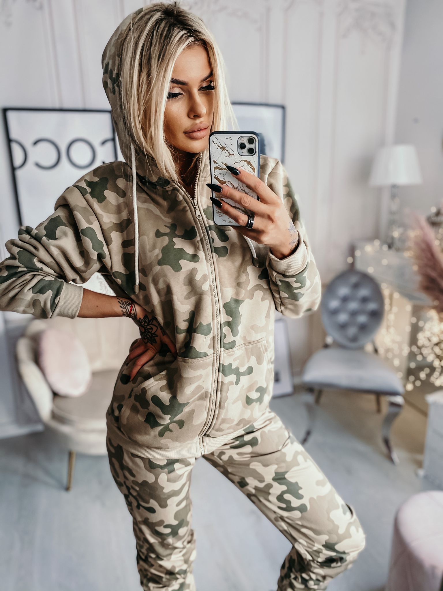 Bluza moro damska z kapturem WZ.93 Pustynna Produkt Polski - obrazek 2