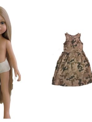Lalka 32cm blond włosy w sukience moro pustynnej
