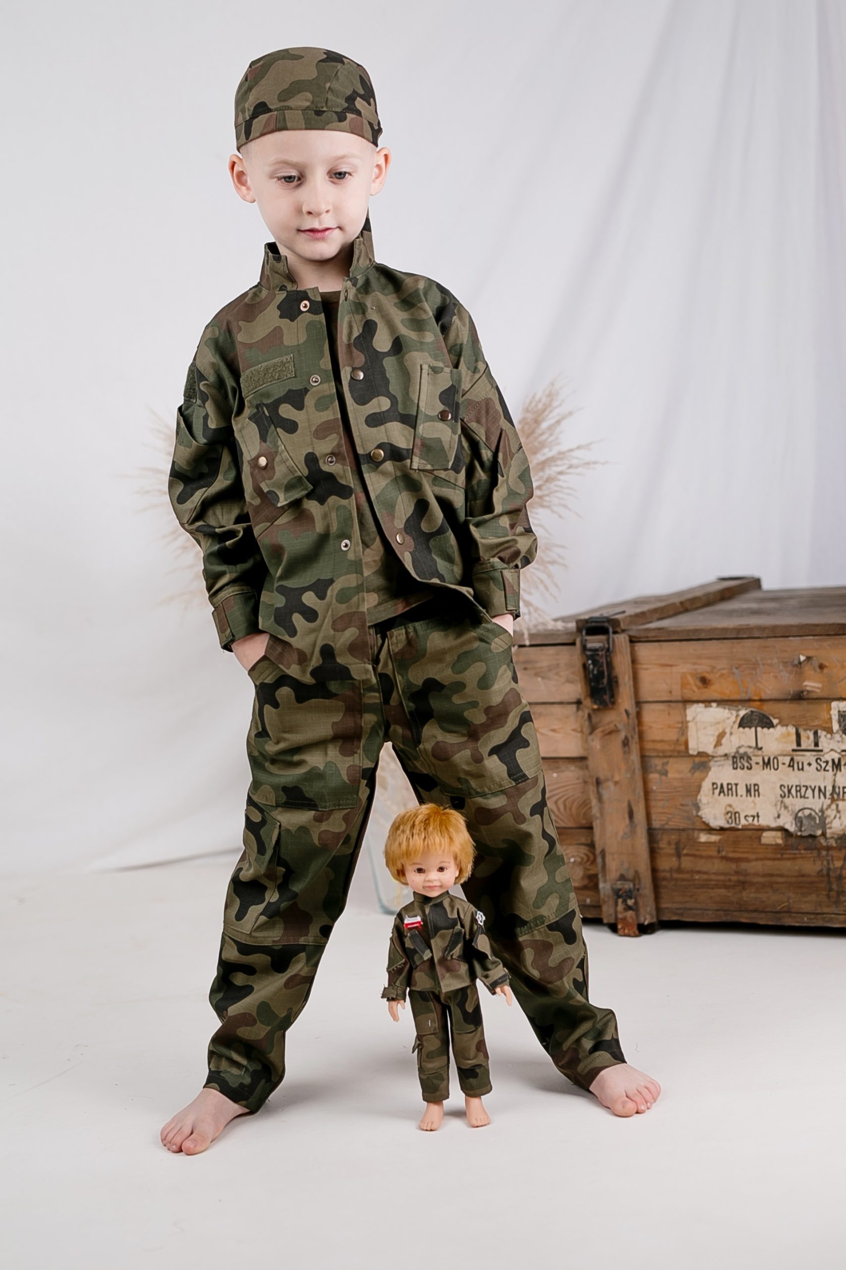 Lalka 32cm żołnierz w mundurze moro Wz-93 - obrazek 2