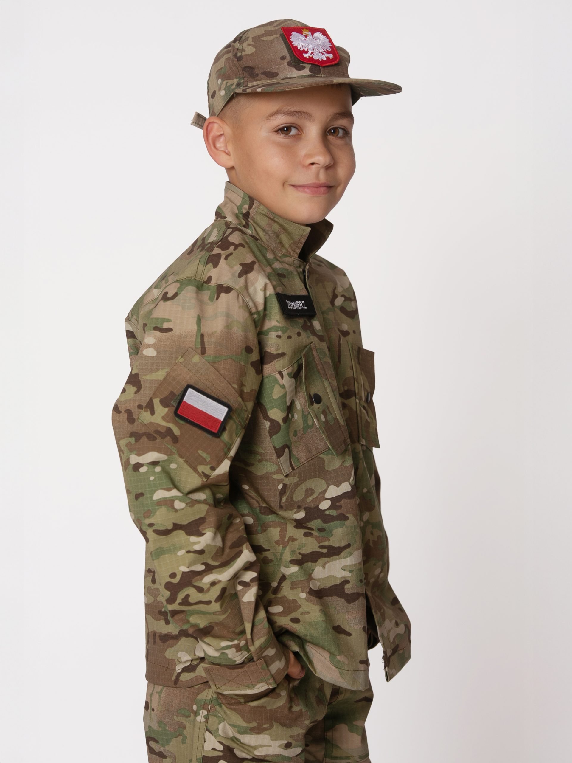 Spodnie wojskowe dziecięce bojówki moro multicam - obrazek 4