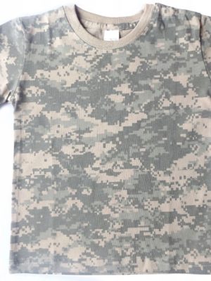 T-shirt chłopięcy moro ACU pixele Produkt Polski