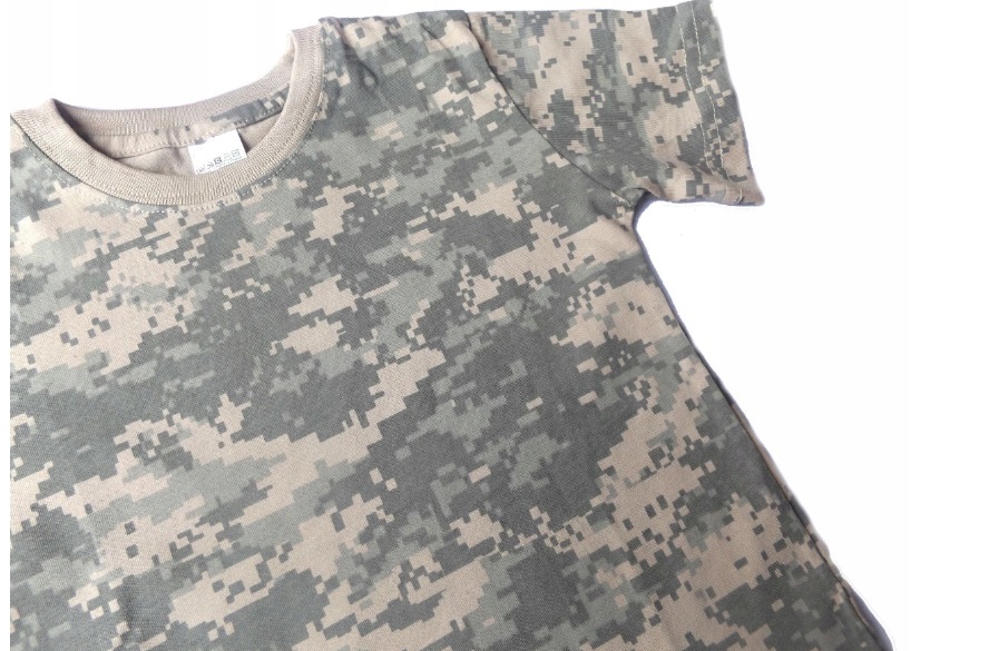 T-shirt chłopięcy moro ACU pixele Produkt Polski - obrazek 2